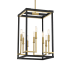 Minka Lavery Union Estates 8 Light 14" Wide Multi Light Pendant Coal / Soft Brass