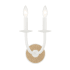 Minka Lavery Lanton 2 Light 11" Tall Wall Sconce Sand White