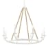 Minka Lavery Lanton 8 Light 34" Wide Taper Candle Style Chandelier Sand White