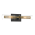Minka Lavery Emmerham 2 Light 20" Wide Vanity Light with Clear Glass Shades Coal / Soft Brass