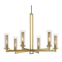Minka Lavery Emmerham 6 Light 32" Wide Chandelier Soft Brass