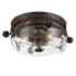 Minka Lavery Ponderosa Ridge 2 Light 15" Wide Flush Mount Bowl Ceiling Fixture Weathered Spruce / Silverlights