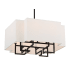 Minka Lavery Upham Estates 8 Light 20" Wide Pendant Coal / Polished Nickel