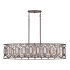 Minka Lavery Hexly 5 Light 44" Wide Linear Chandelier Coal