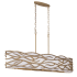 Minka Lavery Branch Reality 10 Light 60" Wide Linear Chandelier Textured Ashen Gold