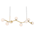 Minka Lavery Curven 8 Light 54" Long Abstract Linear Chandelier Legacy Brass