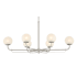 Minka Lavery Whitehall 6 Light 46" Long Linear Chandelier Brushed Nickel