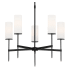 Minka Lavery First Avenue 5 Light 26" Wide Pillar Candle Chandelier Coal