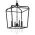 Minka Lavery Laurel Estate 4 Light 17" Wide Crystal Pendant Coal