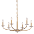 Minka Lavery Atella 6 Light 32" Wide Taper Candle Style Chandelier Ashen Gold