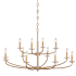 Minka Lavery Atella 12 Light 48" Wide Taper Candle Style Chandelier Ashen Gold