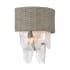 Minka Lavery Breaker Isle 4 Light 19" Tall Wall Sconce with Crystal Shade Coal