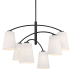 Minka Lavery Headington 6 Light 40" Wide Chandelier Coal