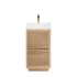 Miseno Huesca 18" Free Standing Single Basin Vanity Set with Cabinet and Stone Composite Vanity Top North American Oak