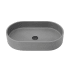 Miseno Eibar 23-5/8" Oval Concrete Vessel Bathroom Sink Grey