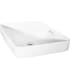 Miseno 23" Rectangular Porcelain Drop In Bathroom Sink with Overflow White