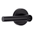 Miseno Elkton Round Rod Single Cylinder Keyed Entry Door Lever Set Matte Black