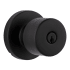 Miseno Tuscora Shaker Single Cylinder Keyed Entry Door Knob Set with Round Rose Matte Black