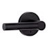 Miseno Elkton Round Rod Privacy Door Lever Set Matte Black
