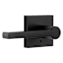 Miseno Lorton Flat Bar Privacy Door Lever Set Matte Black