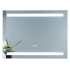 Miseno 38" W x 28" H Rectangular Frameless Bathroom Wall Mirror with LED Lighting Mirrored