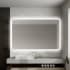 Miseno 56" x 36" Modern Rectangular Frameless Bathroom Wall Mirror with LED Lighting N/A