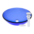 Miseno Circular 16-1/2" Tempered Glass Vessel Bathroom Sink with Drain Included Polished Chrome Drain