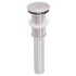 Miseno Pop-Up Vessel Sink Drain Without Overflow Brushed Nickel