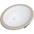 Miseno 20" Oval Undermount Bathroom Sink with Front Overflow Bright White