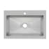 Miseno 33" X 22" Drop In, Undermount Single Basin Stainless Steel Kitchen Sink Stainless Steel