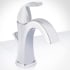Miseno Elysa-V Single Hole Bathroom Faucet - Includes Brass Pop-Up Drain Assembly and Optional Deck Plate Polished Chrome