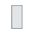 Miseno Arcos 74" High x 34" Wide Framed Shower Screen with Clear Glass Matte Black