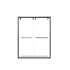 Miseno Brescia 76" High x 60" Wide Bypass Framed Shower Door with Clear Glass Matte Black