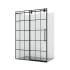 Miseno Puente 78" High x 48" Wide Sliding Framed Shower Door with Clear Glass Matte Black