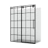 Miseno Puente 78" High x 60" Wide Sliding Framed Shower Door with Clear Glass Matte Black