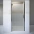 Miseno Sway 72" High x 25" Wide Hinged Frameless Shower Door with Clear Glass Chrome