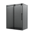 Miseno Echarri 78" High x 60" Wide x 36" Deep Sliding Semi Frameless Shower Enclosure with Tinted Glass Matte Black