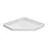 Miseno 37-1/2" x 37-1/2" Shower Base with Triple Threshold and Center Drain White