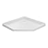 Miseno 42" x 42" Shower Base with Triple Threshold and Center Drain White