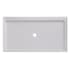 Miseno 60" x 36" Rectangular Shower Base with Single Threshold and Center Drain White