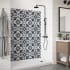 Miseno Readyset 78" X 60" X 36" Five Panel Alcove Shower Wall Kit Fleur Bleue