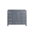 Miseno Wilson 42" Single Free Standing Vanity Cabinet - Less Vanity Top Grey