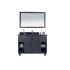 Miseno Odyssey 48" Free Standing Single Basin Vanity Set with Cabinet and Vanity Top Grey / Black Wood
