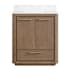 Miseno Saleya 30" Free Standing Single Basin Vanity Set with Cabinet and Stone Composite Vanity Top Walnut Drift