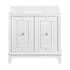 Miseno Kinsale 36" Free Standing Single Basin Vanity Set with Cabinet and Stone Composite Vanity Top Bright White