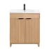 Miseno Palos 30" Free Standing Single Basin Vanity Set with Cabinet and Ceramic Vanity Top Fir Wood Brown
