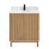 Miseno Seoul 30" Free Standing Single Basin Vanity Set with Cabinet and Composite Stone Vanity Top Washed Ash Grey