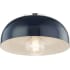 Mitzi Avery Single Light 11" Wide Semi-Flush Ceiling Fixture Polished Nickel / Navy