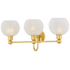 Mitzi Jerica 3 Light 25" Wide Vanity Light Aged Brass