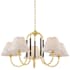 Mitzi Janie 5 Light 33" Wide Chandelier Aged Brass / True Bronze